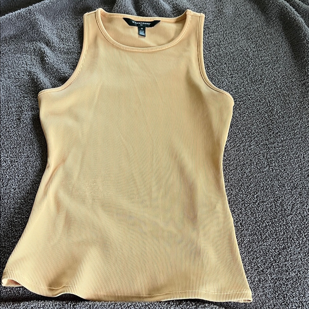 White House Black Market forme orange  Ribbed Tank Top.  Beautiful condition